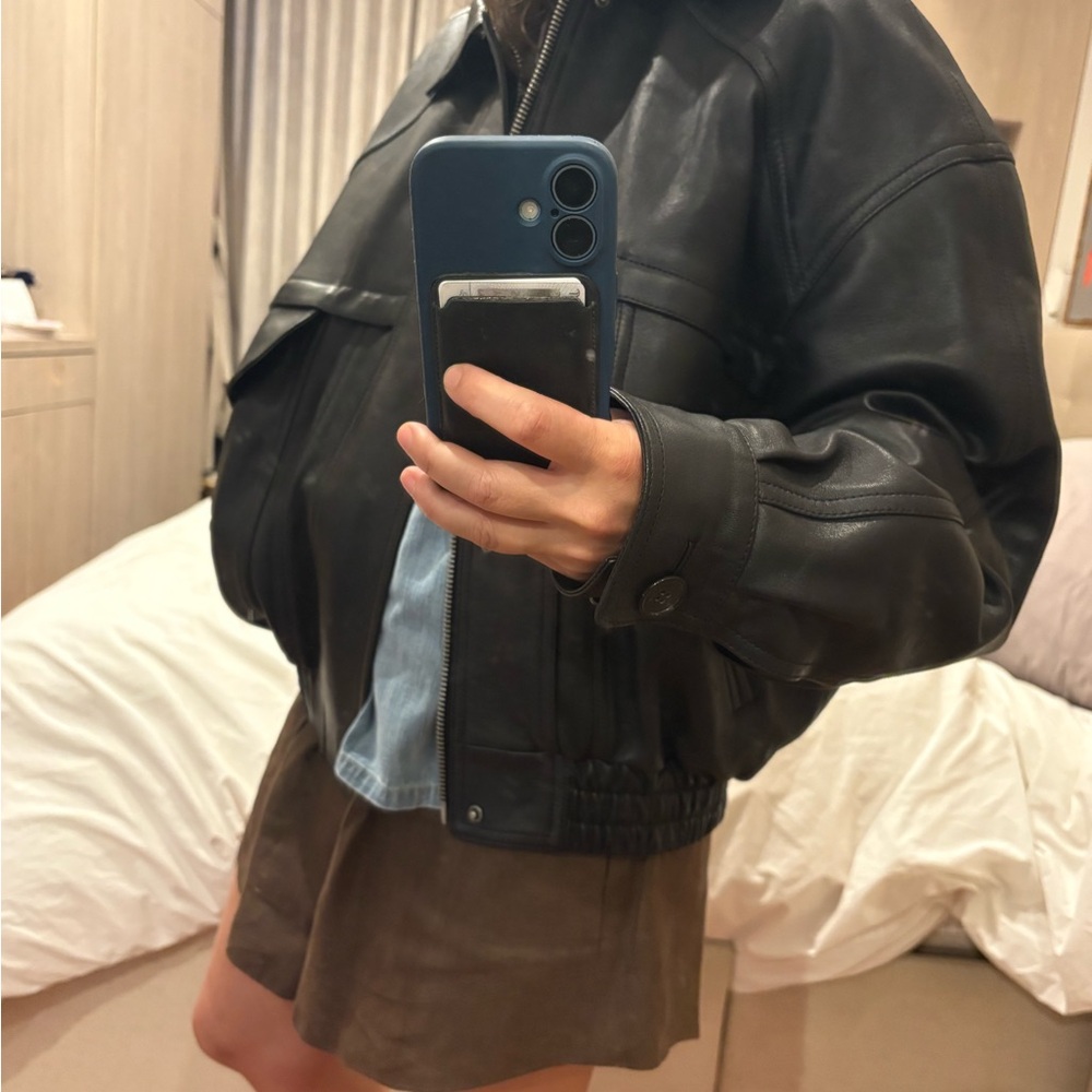 Saint Laurent Black Leather Jacket
